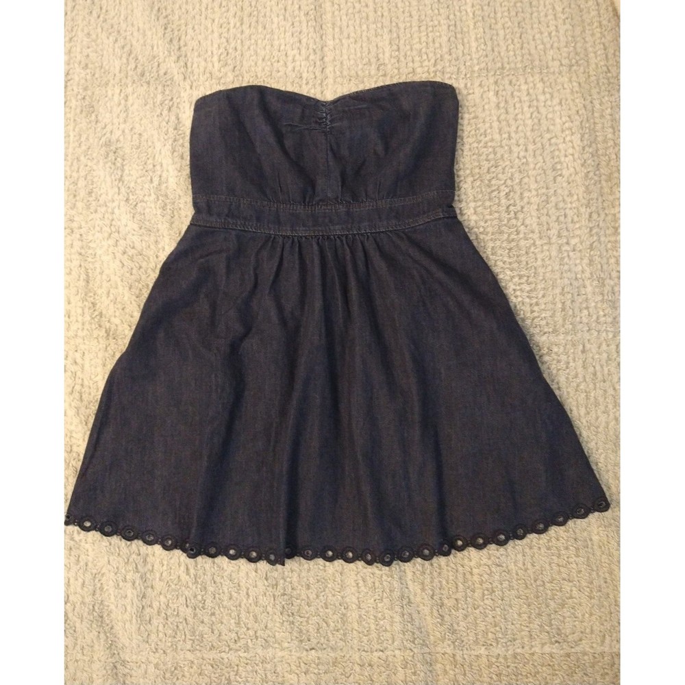 Juicy couture denim strapless mini dress Sulz 12 Sexy Feminine City Y2k - Picture 5 of 12